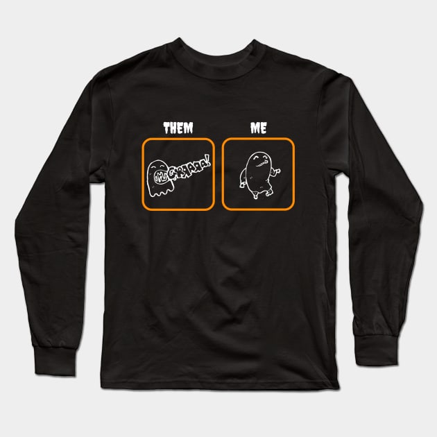 Them vs. Me - Halloween Long Sleeve T-Shirt by we3enterprises